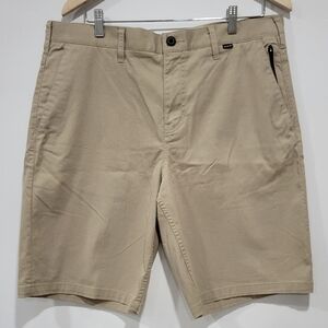 Hurley Men's Dri-fit Nike Khaki Chino Shorts Size 36